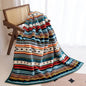 Lightweight Boho Sherpa Throw 50'' X 60'' Blanket