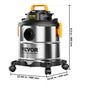 VEVOR Stainless Steel Wet Dry Shop Vacuum