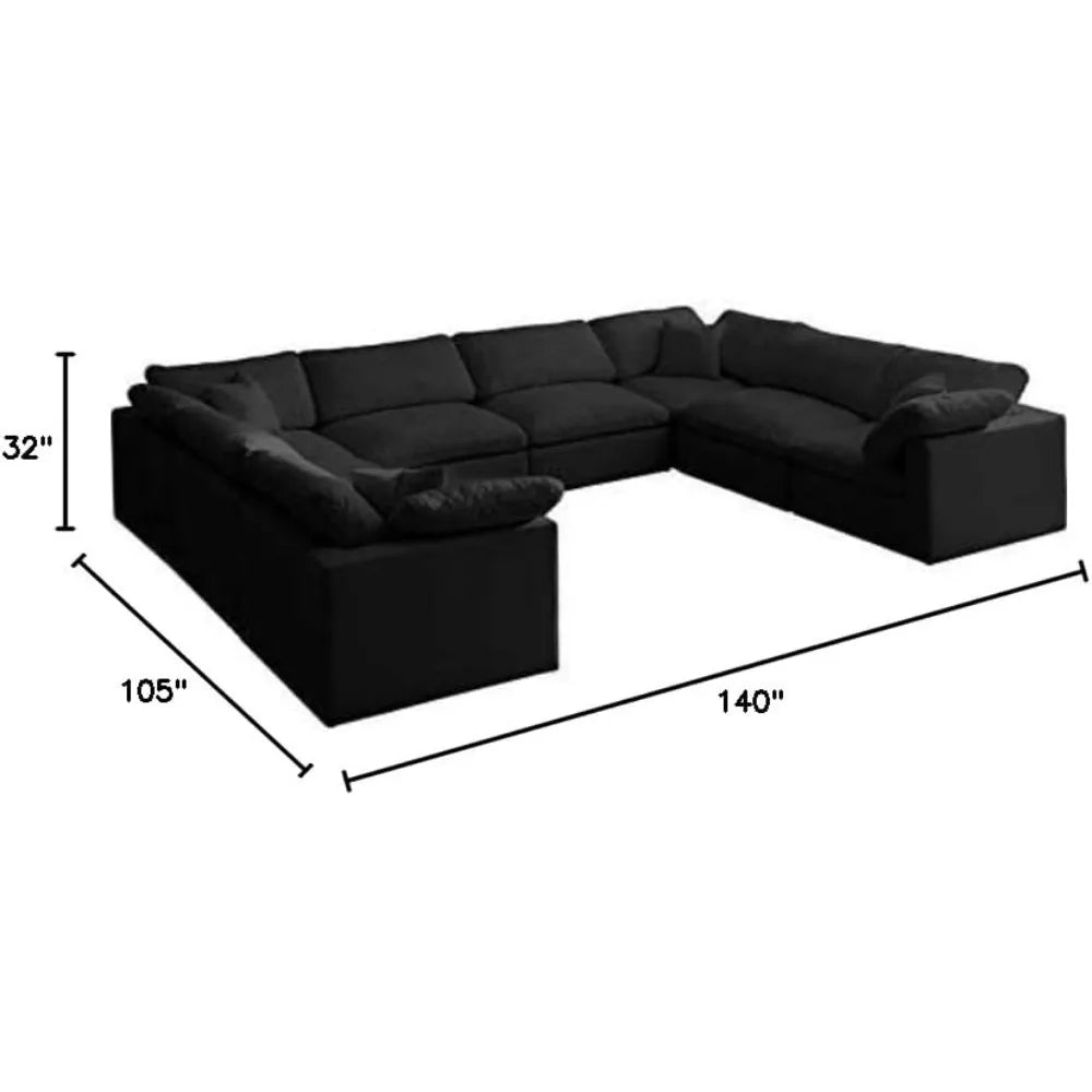 U-Shaped Modular Sectional Sofa