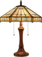 Mission Style Stained Glass Table Lamp