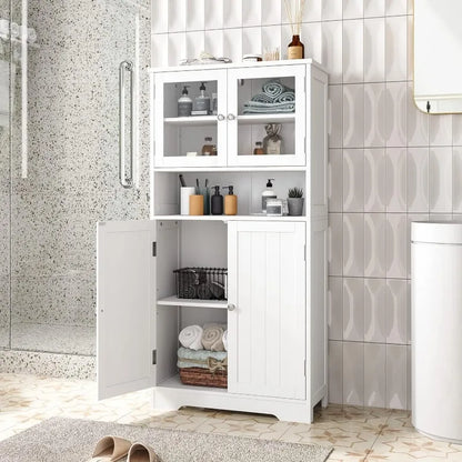 Freestanding Floor Storage Cabinet Kitchen Cupboard