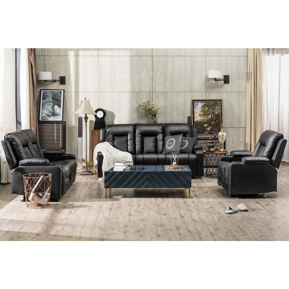 Leather Recliner Living Room Furniture