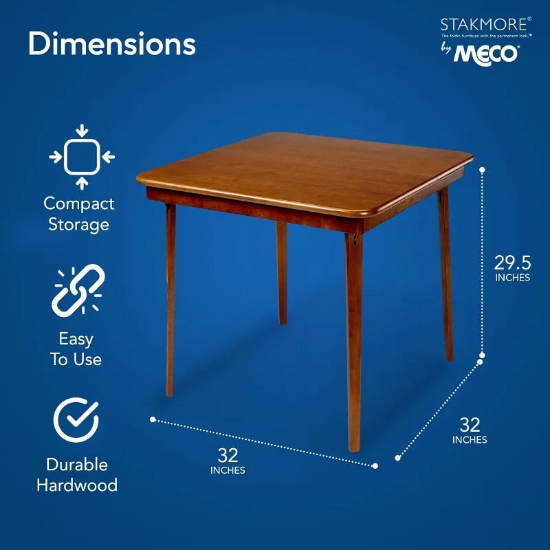 Solid Wood Folding Card Table