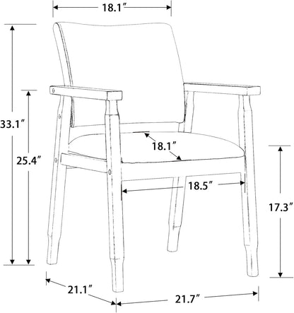 2 MCM Walnut Dining Chairs