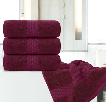 Set of 4 Large Cotton Bath Towels