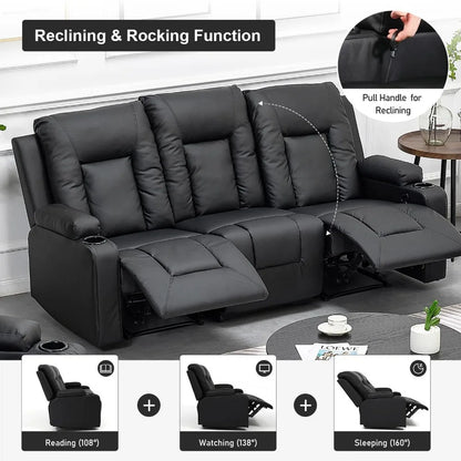 Leather Recliner Living Room Furniture