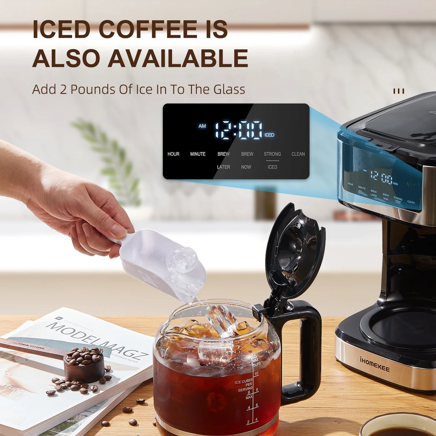 Programmable 12 Cup Drip Coffee Maker