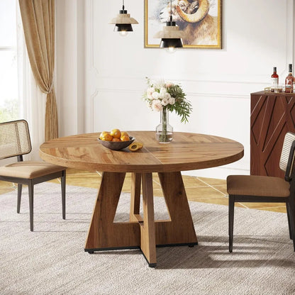 47" Round Farmhouse Dining Table