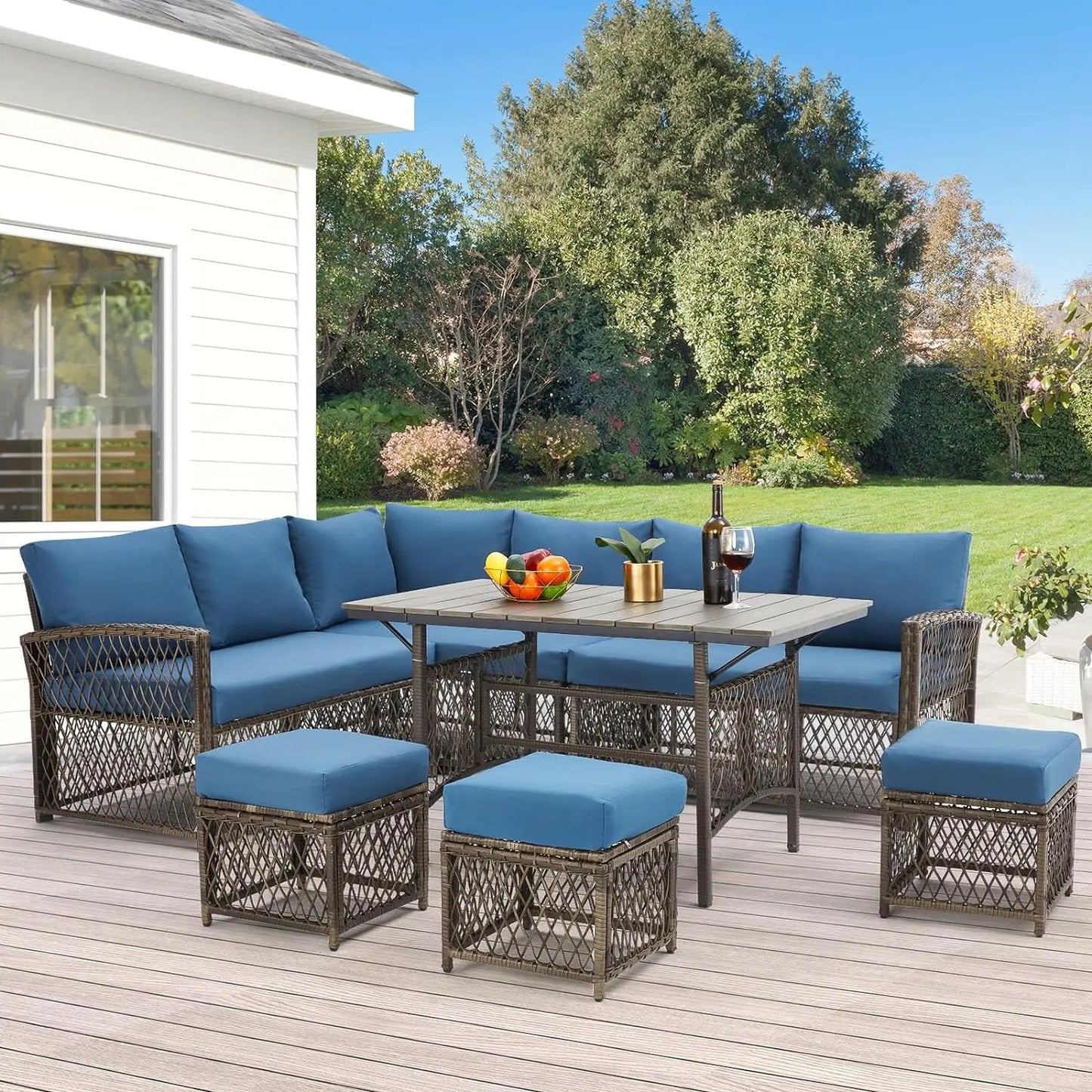 7 Pieces Patio Furniture Set