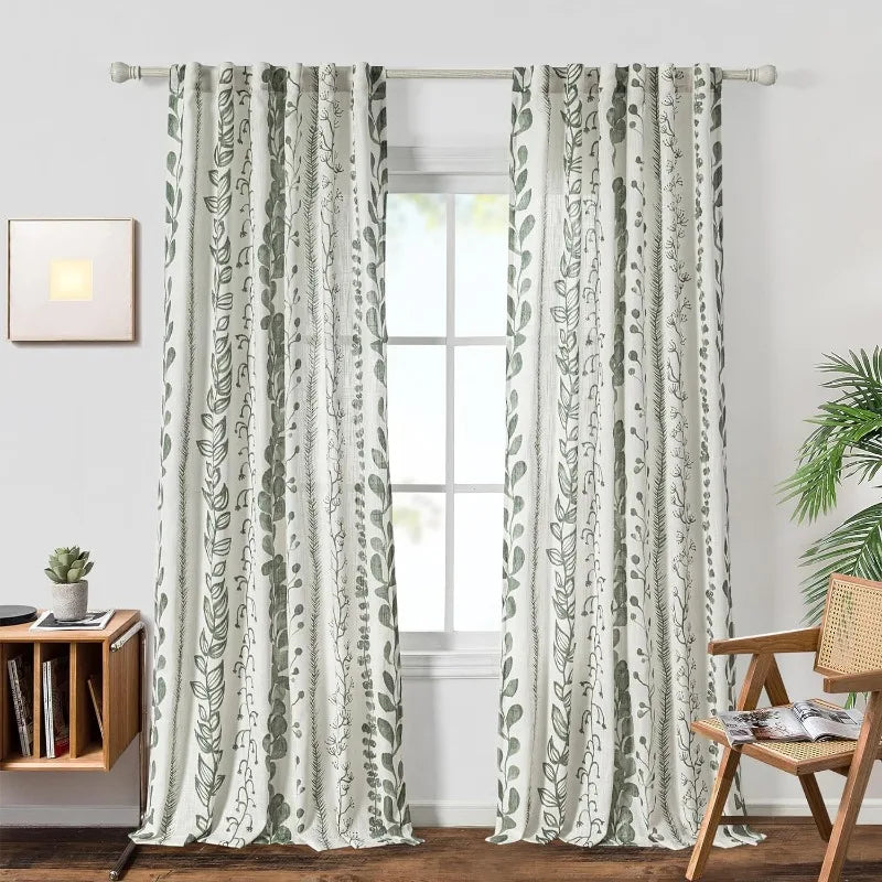 Boho Curtains Long Light Filtering