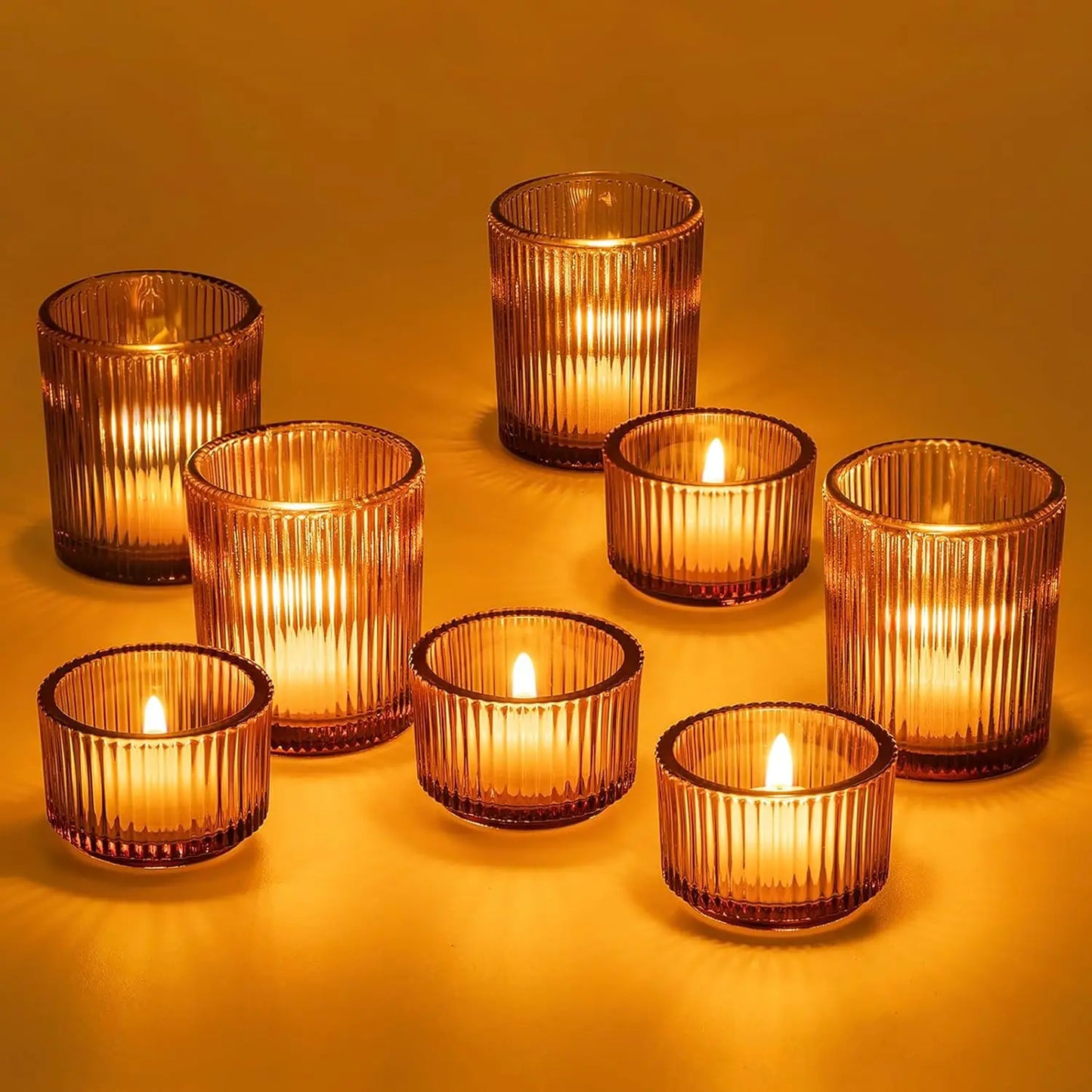 Glass Tea Light Candle Holder