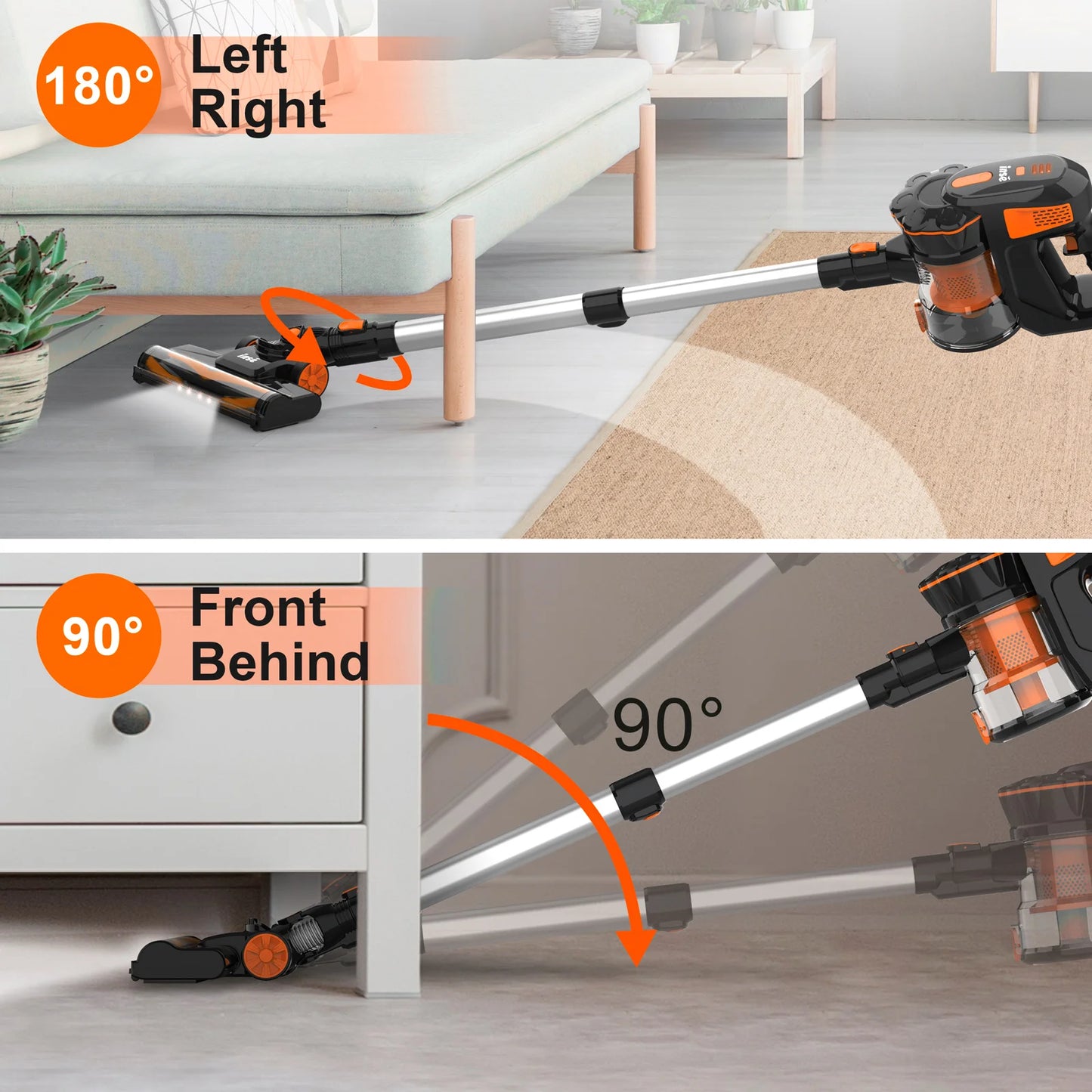 Cordless Vacuum Cleaner Powerful Brushless Motor