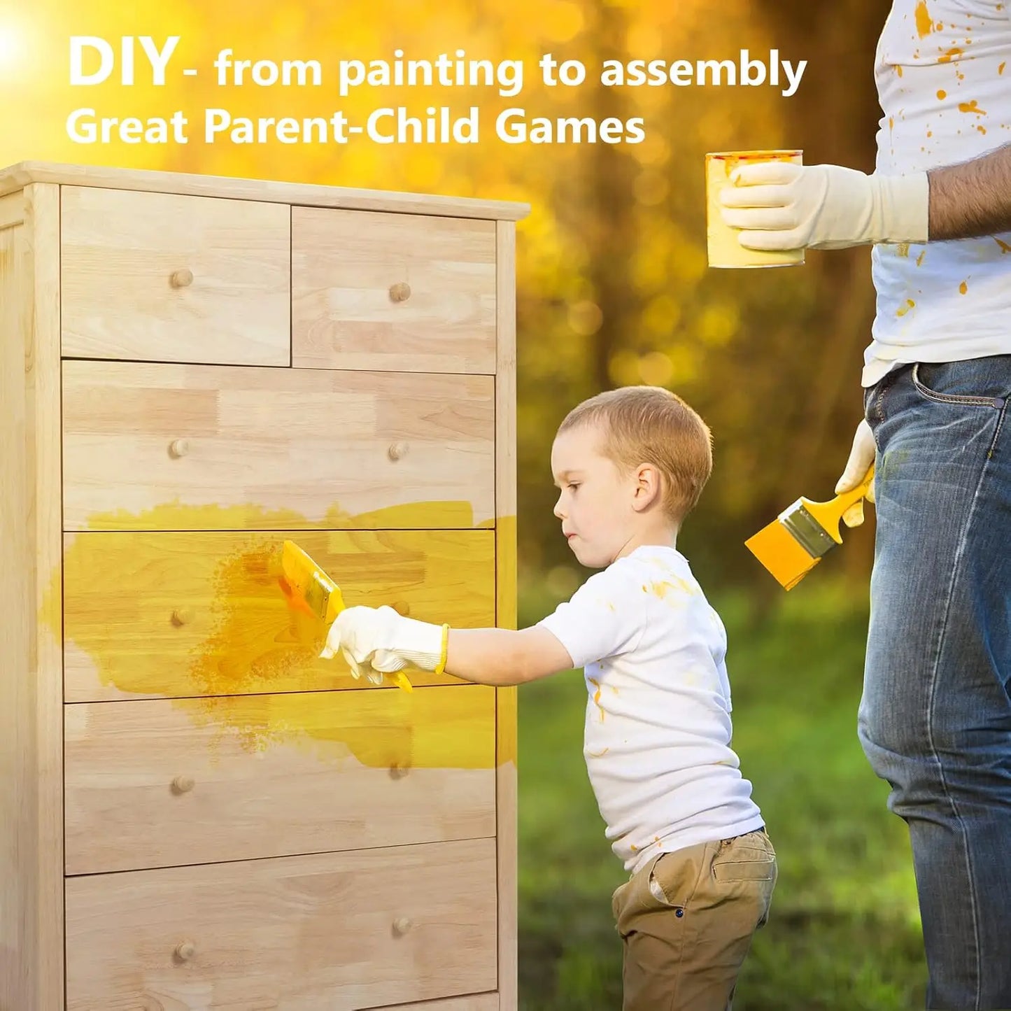 Natural Solid Wood Dresser Color DIY