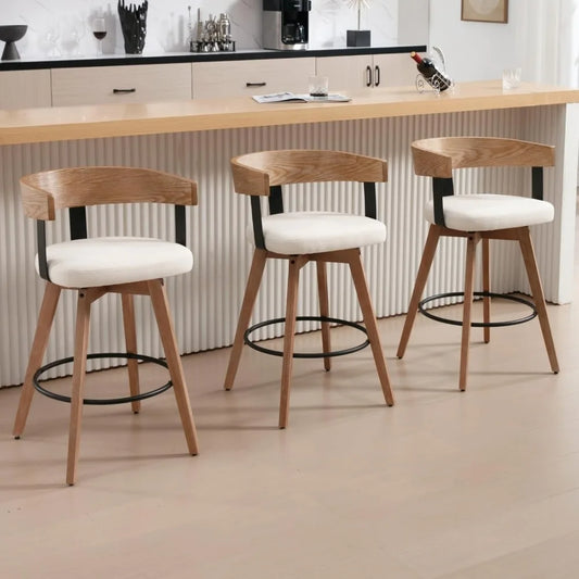 Swivel Bar Stools Set Counter Height