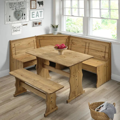 Farmhouse Table and Bench Set