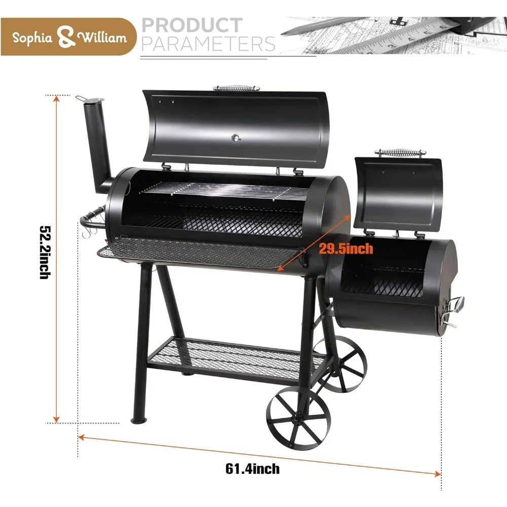 Heavy-Duty Charcoal Smoker Grills