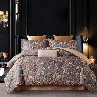 Floral Pattern Duvet Cover with Pillowcases