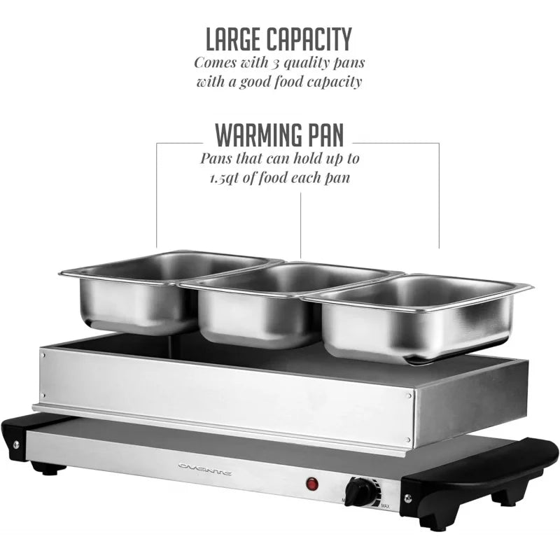 Three 1.5 Quart Chafing Dish Set