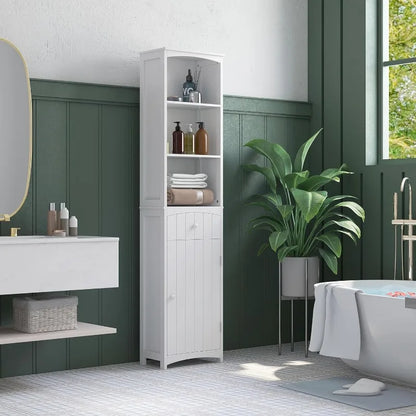 Bathroom Storage Cabinet Linen Tower