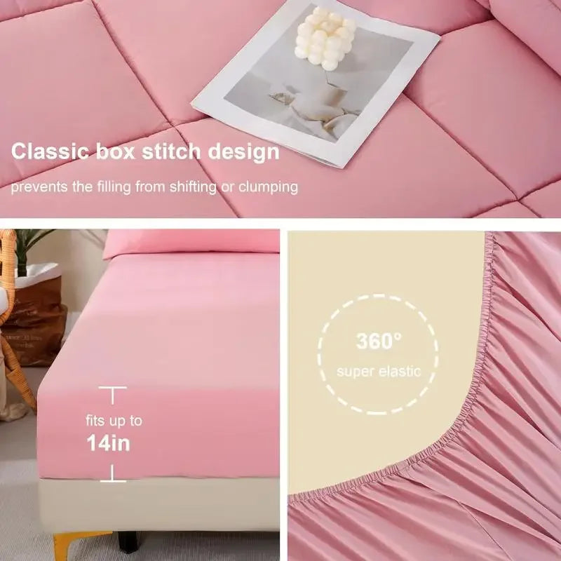 7Pcs Comforter Bedding Sets