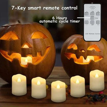 Rechargeable Flameless Votive Candles Remote Control