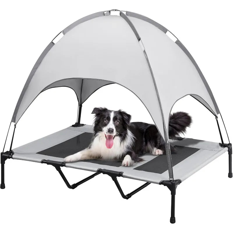 Elevated Pet Cot with Canopy