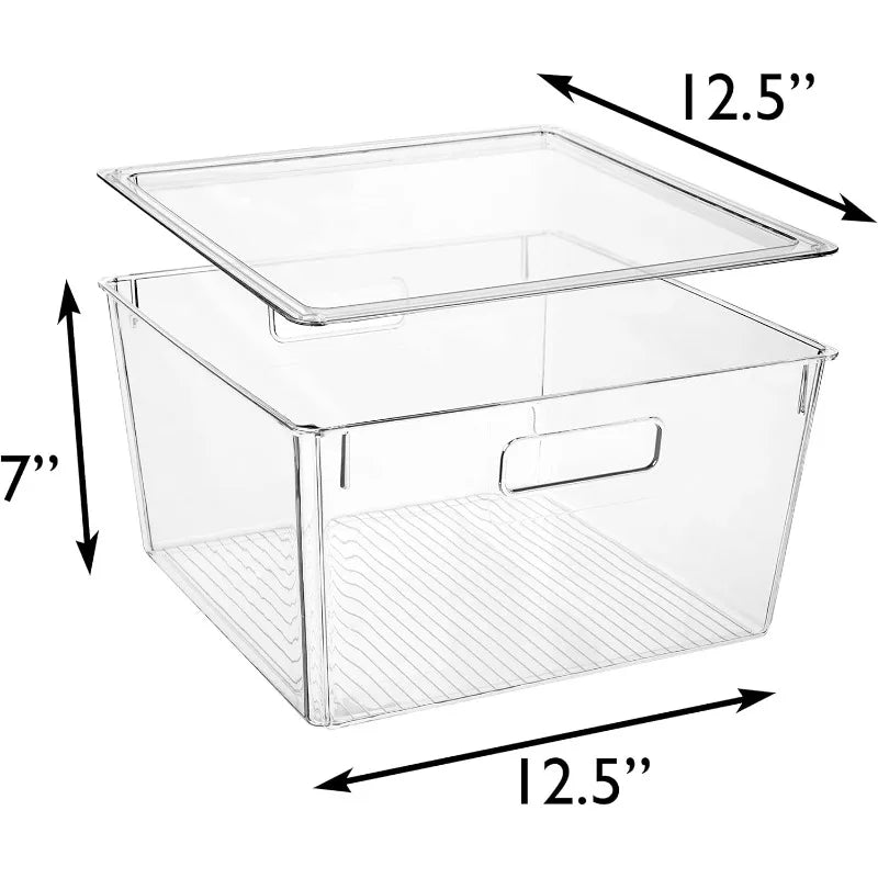 Plastic Storage Bins with Lids