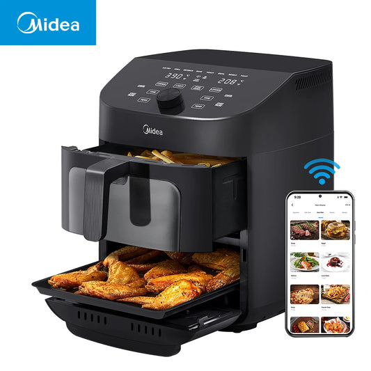 Midea Dual Basket Air Fryer Oven 11 Quart