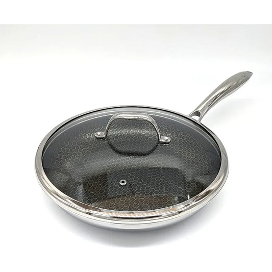 Stainless Steel Frying Pan with Lid