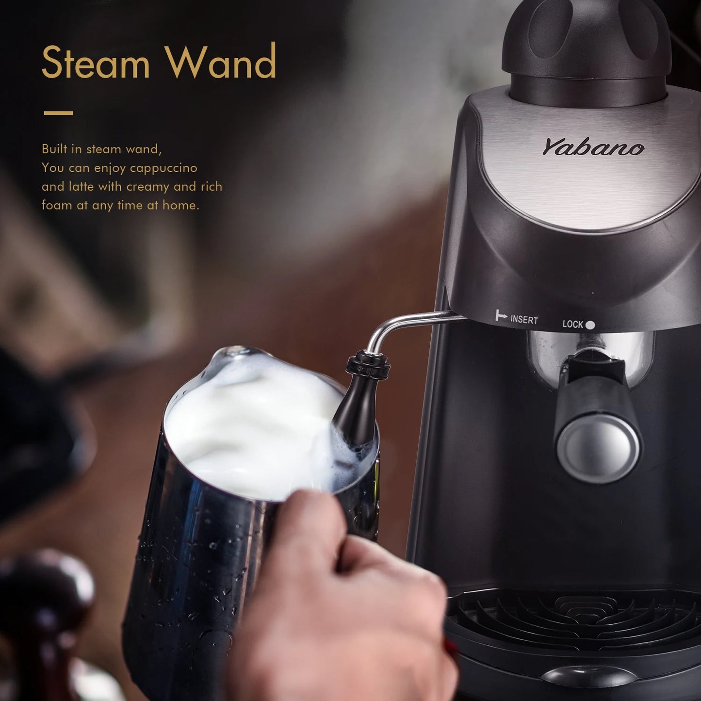 Yabano Espresso Machine with Milk Frother