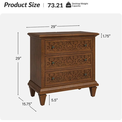 Small Bedside Table  Built-in Outlets