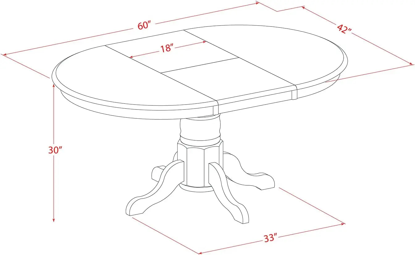 7 Piece Modern Dining Table Set