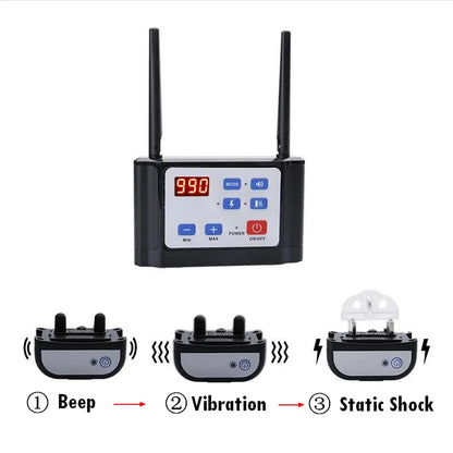 Wireless Fence Remote Training Collar