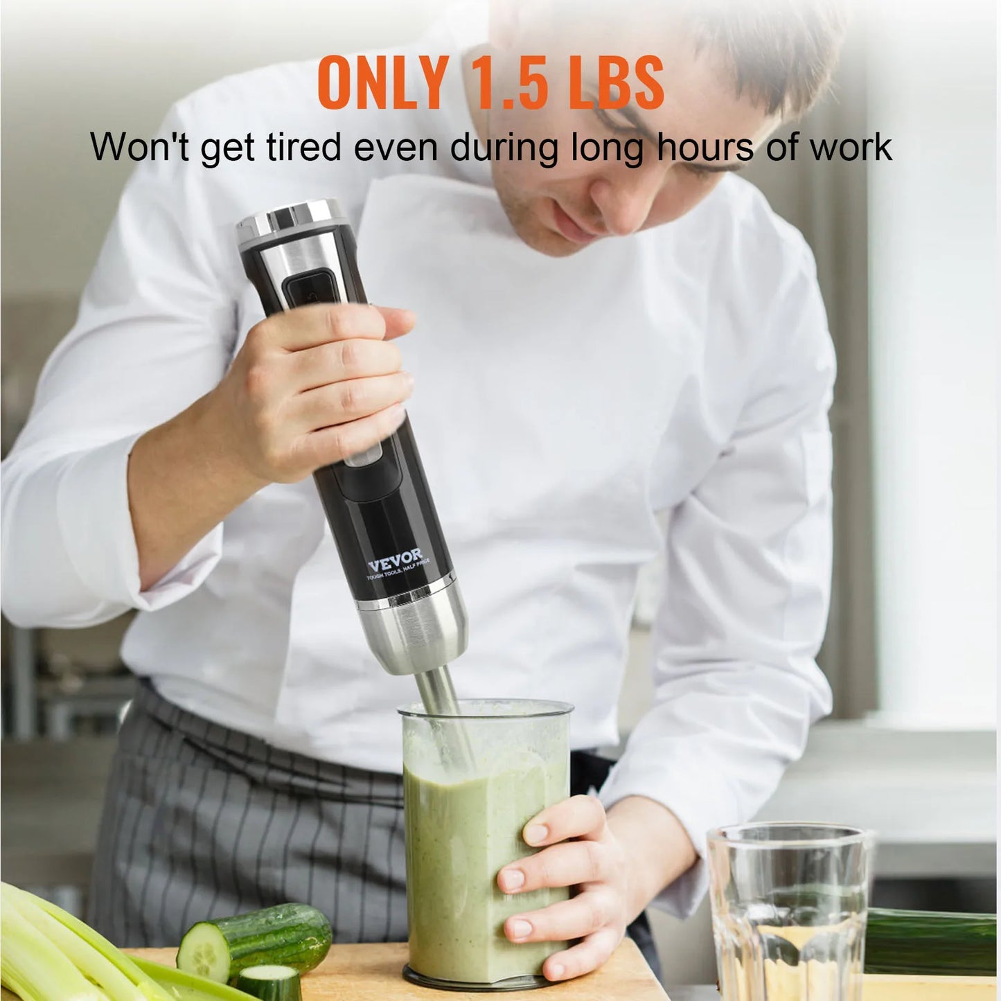 VEVOR 8/12 Speed Immersion Mini  Blender