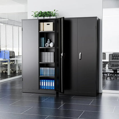 Black Locking Storage Cabinets