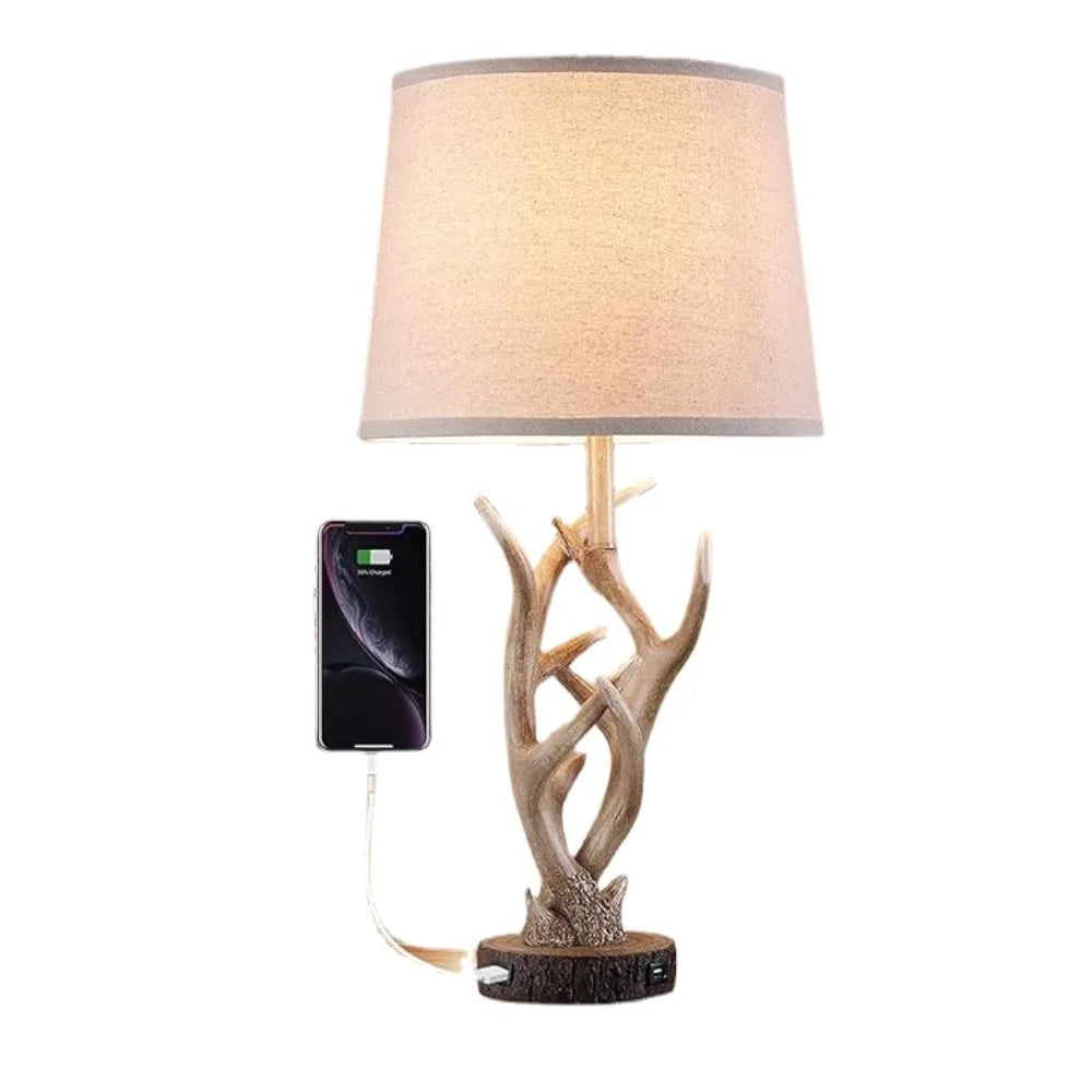 Rustic Western Style Table Lamp