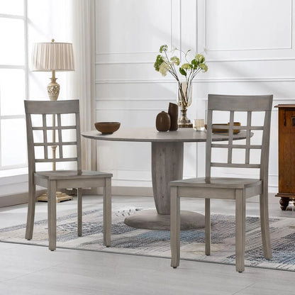 Wooden Farmhouse Dining Chairs Set Of 4