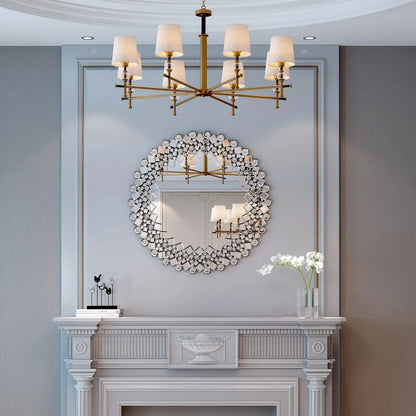 Crystal Accent Mirror  Wall Decor