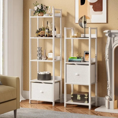 5 Tier Bookshelf with Drawer