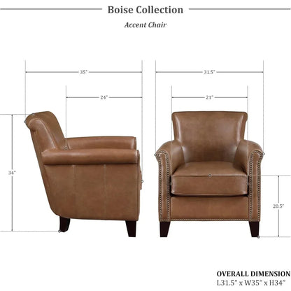 Genuine Leather Accent Chairs