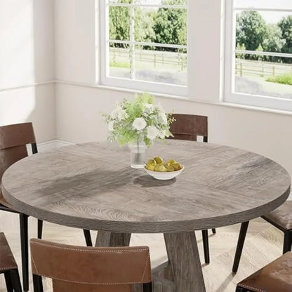 Farmhouse 47" Gray Wooden Dining Table