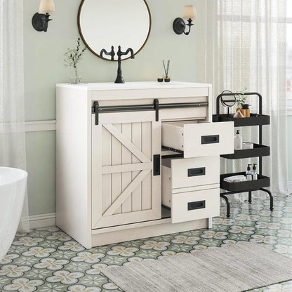 31" Farmhouse Vanity with Sink Combo