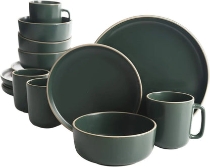 16 Piece Round Kitchen Dinnerware Set