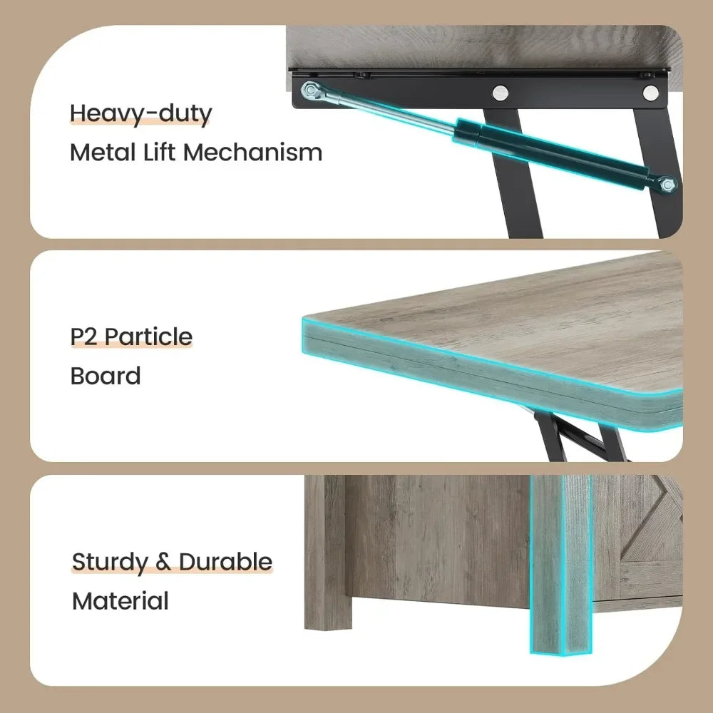 Multi-Function Coffee Tables with Hidden Compartment