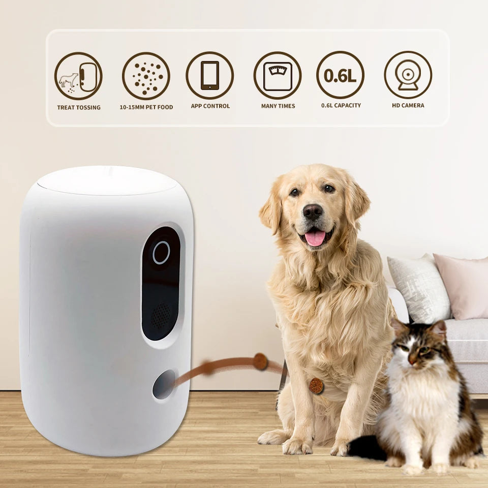 Pet Camera Dog Treat Dispenser