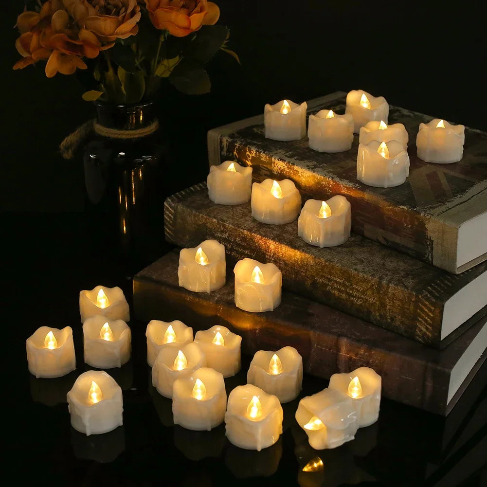 Timer Tea Lights Flameless Flickering