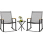 3 Piece Outdoor Rocking Bistro Set