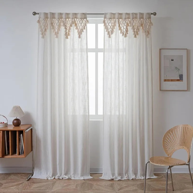 Boho Curtains Long Light Filtering