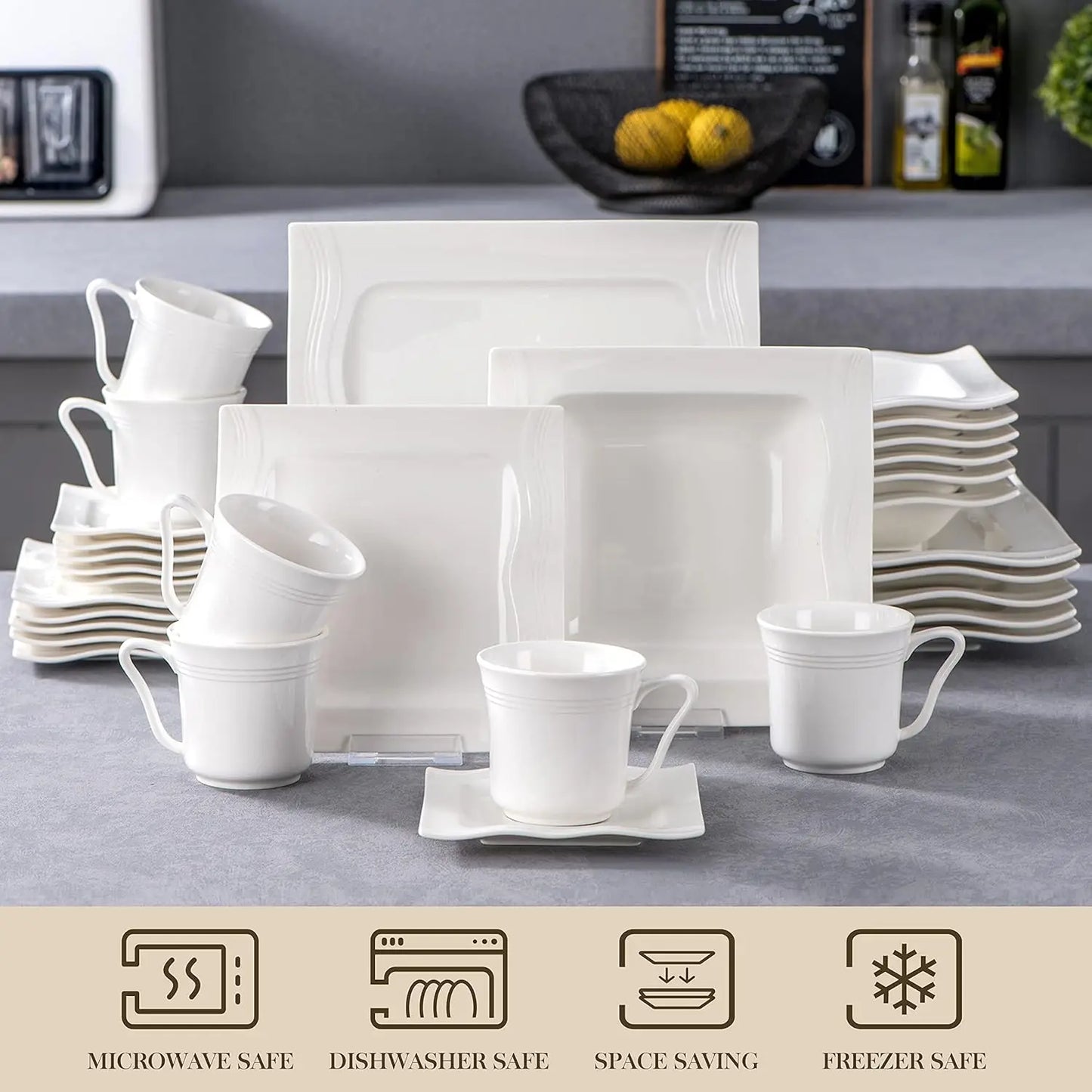 Ivory White Dinnerware Sets