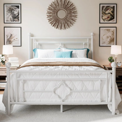 Victorian Style, Wrought Iron Headboard and Footboard